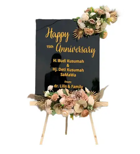 Papan Bunga Akrilik nyalindung